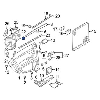 Audi OE - Rear Door Window Switch