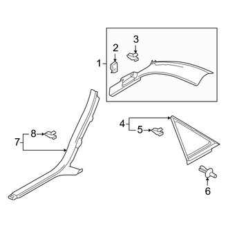 Audi OE - Quarter Panel - Interior Trim (Base Sedan)