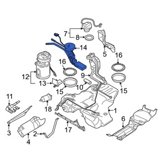 Audi OE - Left Fuel Sender and Hanger Assembly