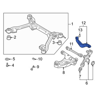 Audi OE - Rear Right Upper Suspension Control Arm