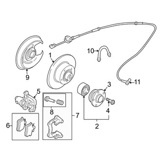 Audi OE - Rear Suspension - Brake Components (B7 Body Code)