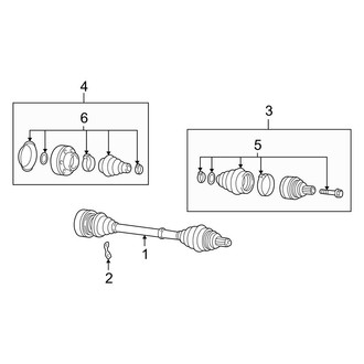 Audi OE - Rear Suspension - Drive Axles (B7 Body Code)