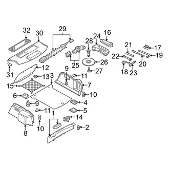 Audi OE - Rear Body & Floor - Interior Trim (Base Sedan)