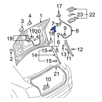 Audi OE - Rear Deck Lid Latch