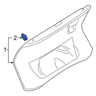 Audi OE - Deck Lid Trim Clip
