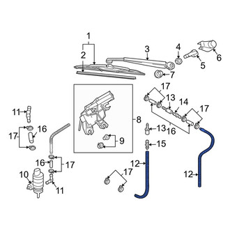 Audi OE - Front Windshield Washer Hose