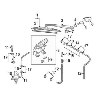 Audi OE - Lift Gate - Wiper & Washer Components (Avant B6 Body Code)