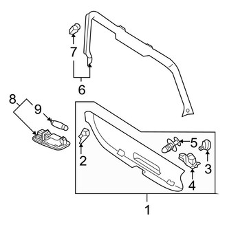 Audi OE - Lift Gate - Interior Trim (Wagon)