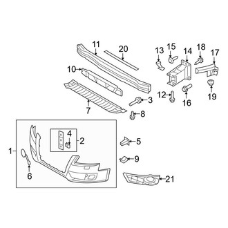 Audi OE - Front Bumper & Grille - Bumper & Components (W/O S Line Package)