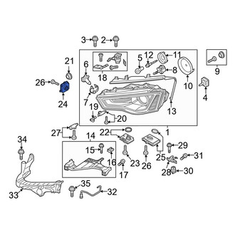 Audi OE - Front Daytime Running Light Module