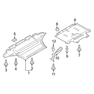 Audi OE - Radiator Support - Splash Shields