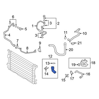 Audi OE - Lower Radiator Coolant Hose