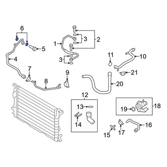 Audi OE - Engine Coolant Pipe O-Ring