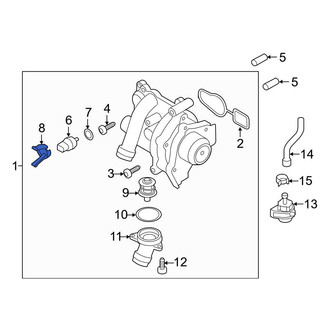 Audi OE - Engine Coolant Temperature Sensor Clip