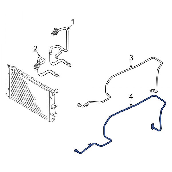 Automatic Transmission Oil Cooler Tube