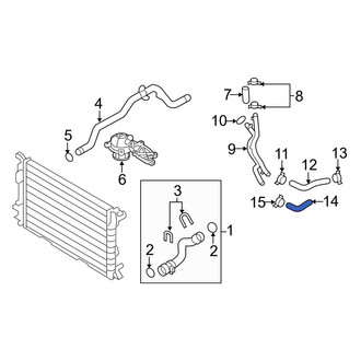 Audi OE - Upper Radiator Coolant Hose