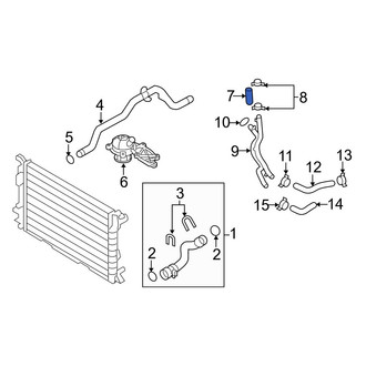 Audi OE - Lower Radiator Coolant Hose