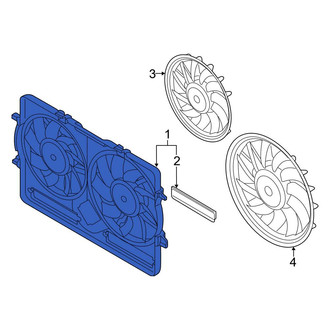 Audi OE - Engine Cooling Fan Shroud
