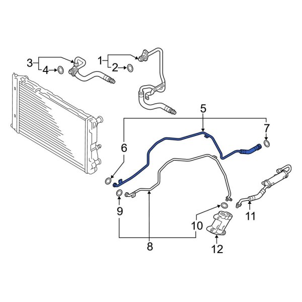 Automatic Transmission Oil Cooler Hose Assembly