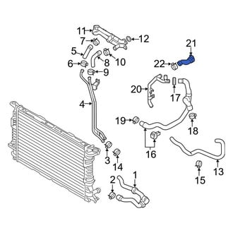 Audi OE - Engine Coolant Overflow Hose