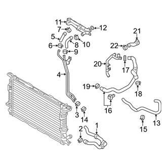 Audi OE - Cooling - Intercooler (Hoses & Pipes), (Sedan)