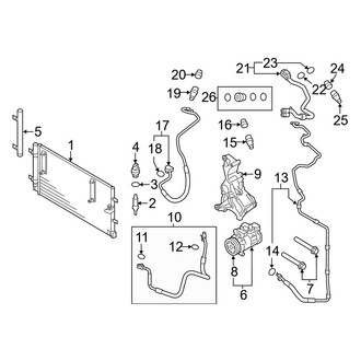 Audi OE - Air Conditioner & Heater - Condenser, Compressor & Lines (2.0L)