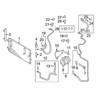 Audi OE - Air Conditioner & Heater - Condenser, Compressor & Lines (3.2L)