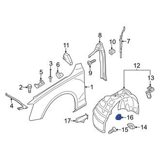 Audi OE - Fender Liner Nut
