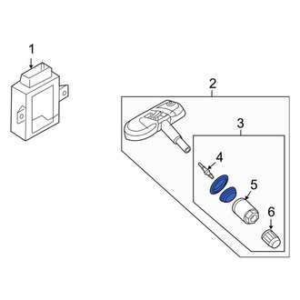 Audi OE - Tire Pressure Monitoring System (TPMS) Sensor Service Kit