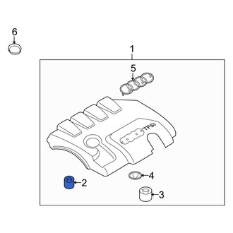 Audi OE - Engine Cover Spacer