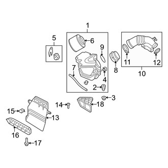 Audi OE - Engine / Transaxle - Air Intake (Sedan)