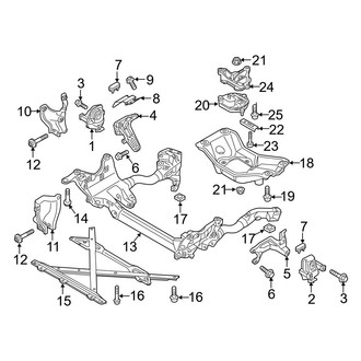 Audi OE - Engine / Transaxle - Engine & Transmission Mounting (Sedan Standard Tr)