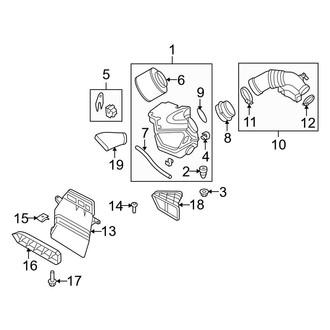 Audi OE - Engine / Transaxle - Air Intake (Sedan 3.2L)