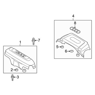 Audi OE - Engine / Transaxle - Engine Appearance Cover (Base / Elite 3.2L)