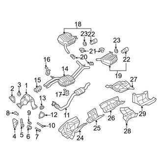 Audi OE - Exhaust System - Exhaust Components (3.2L)