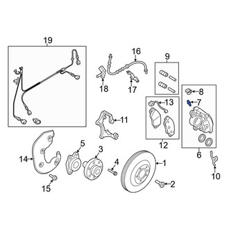 Audi OE - Rear Brake Bleeder Screw