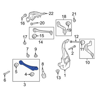 Audi OE - Front Left Upper Forward Suspension Control Arm