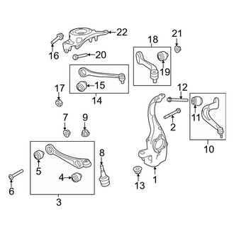 Audi OE - Front Suspension - Suspension Components (From 11/2009), (Sedan)