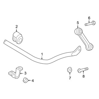 Audi OE - Front Suspension - Stabilizer Bar & Components