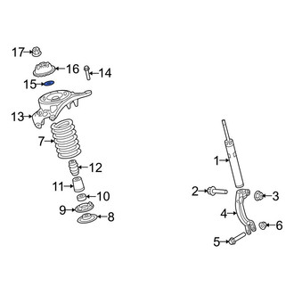 Audi OE - Suspension Shock Absorber Mount Washer