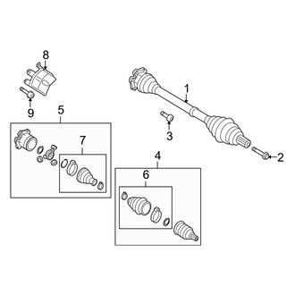 Audi OE - Front Suspension - Drive Axles (2.0L)