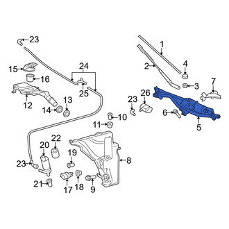 Audi OE - Wiper Motor
