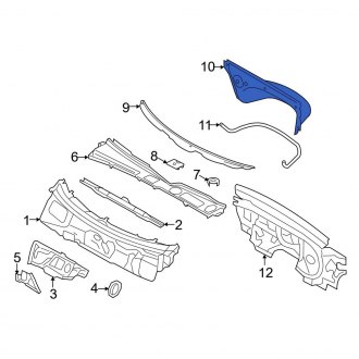 Audi S4 Cowl Panels & Parts | Vent Grills — CARiD.com