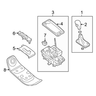 Audi OE - Console (Shifter Controls), (Sedan Automatic CVT Tr)