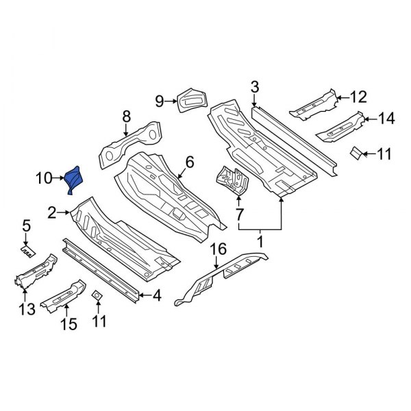 Floor Pan Crossmember