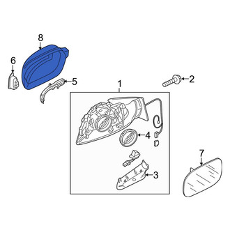 Audi OE - Front Right Door Mirror Cover