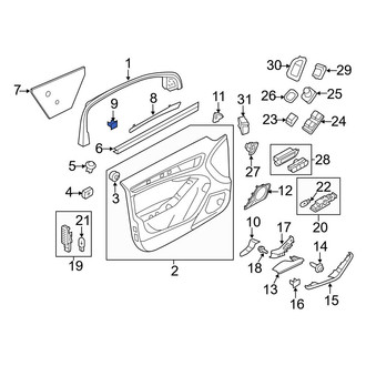 Audi OE - Door Trim Molding Clip