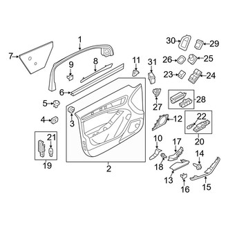 Audi OE - Front Door - Interior Trim