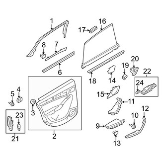 Audi OE - Rear Door - Interior Trim