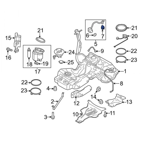 Fuel Tank Cap Tether Clip